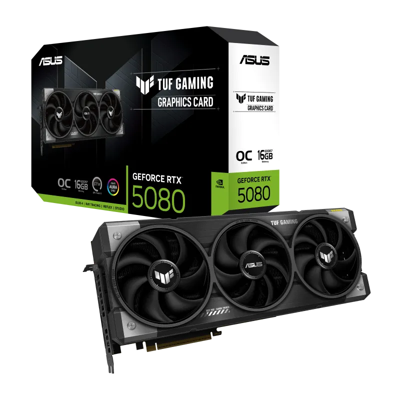 ASUS TUF Gaming GeForce RTX 5080 16GB GDDR7 OC Edition Graphics Card 1