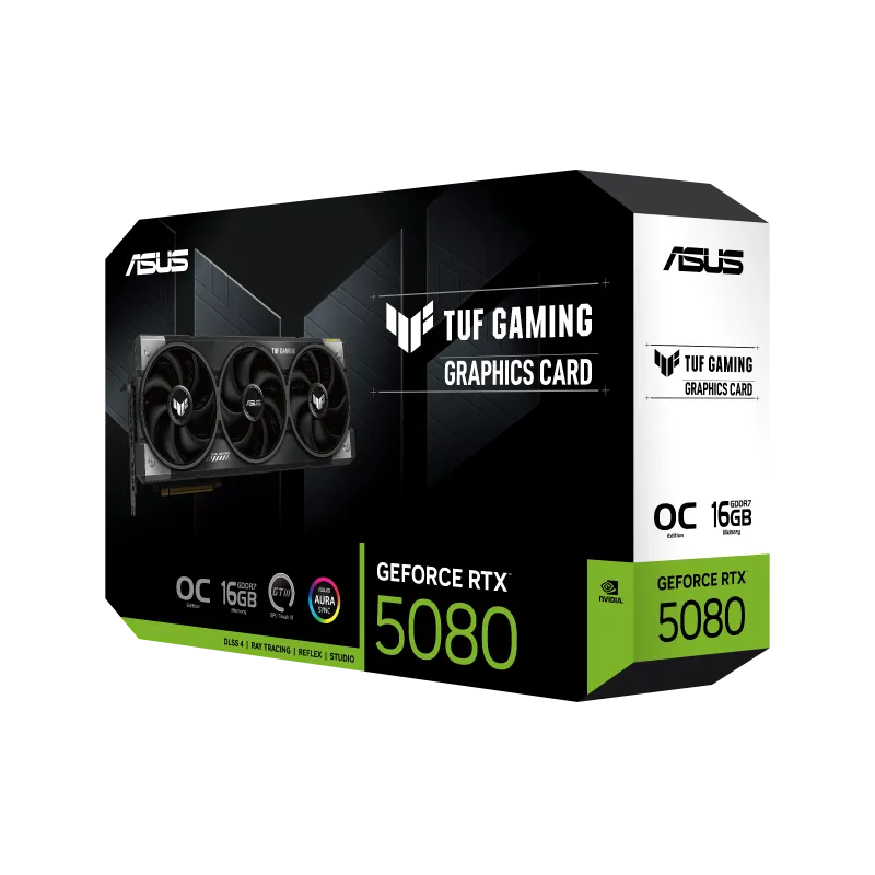 ASUS TUF Gaming GeForce RTX 5080 16GB GDDR7 OC Edition Graphics Card 8