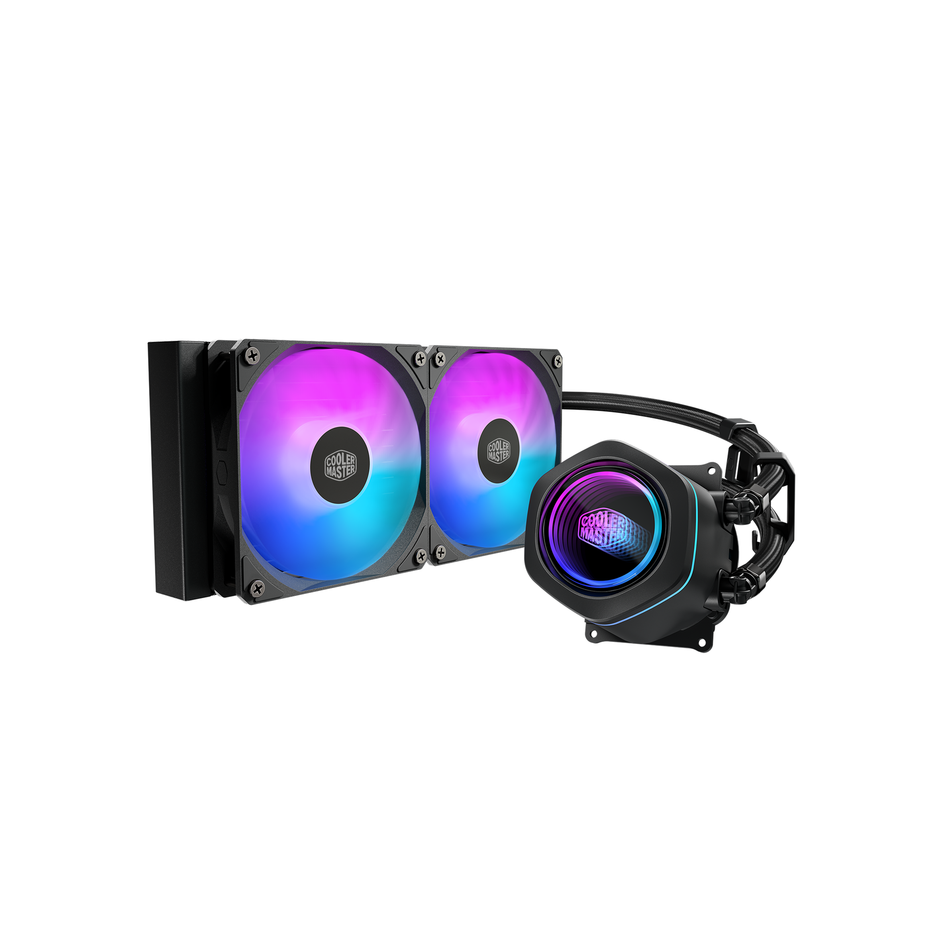 Cooler Master MasterLiquid 240 Core Liquid Cooler - Black
