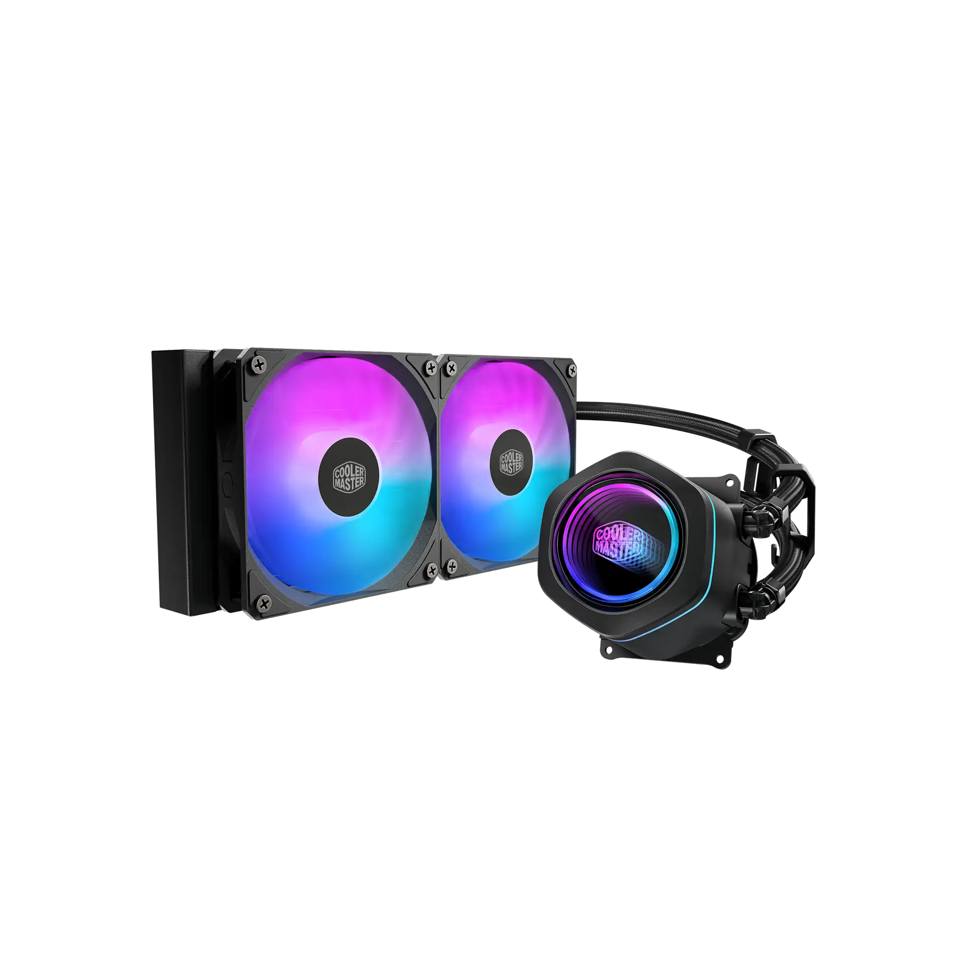 Cooler Master MasterLiquid 240 Core Liquid Cooler - Black