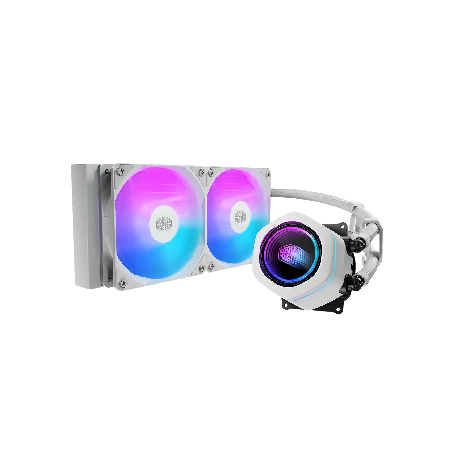 Cooler Master MasterLiquid 240 Core Liquid Cooler - White