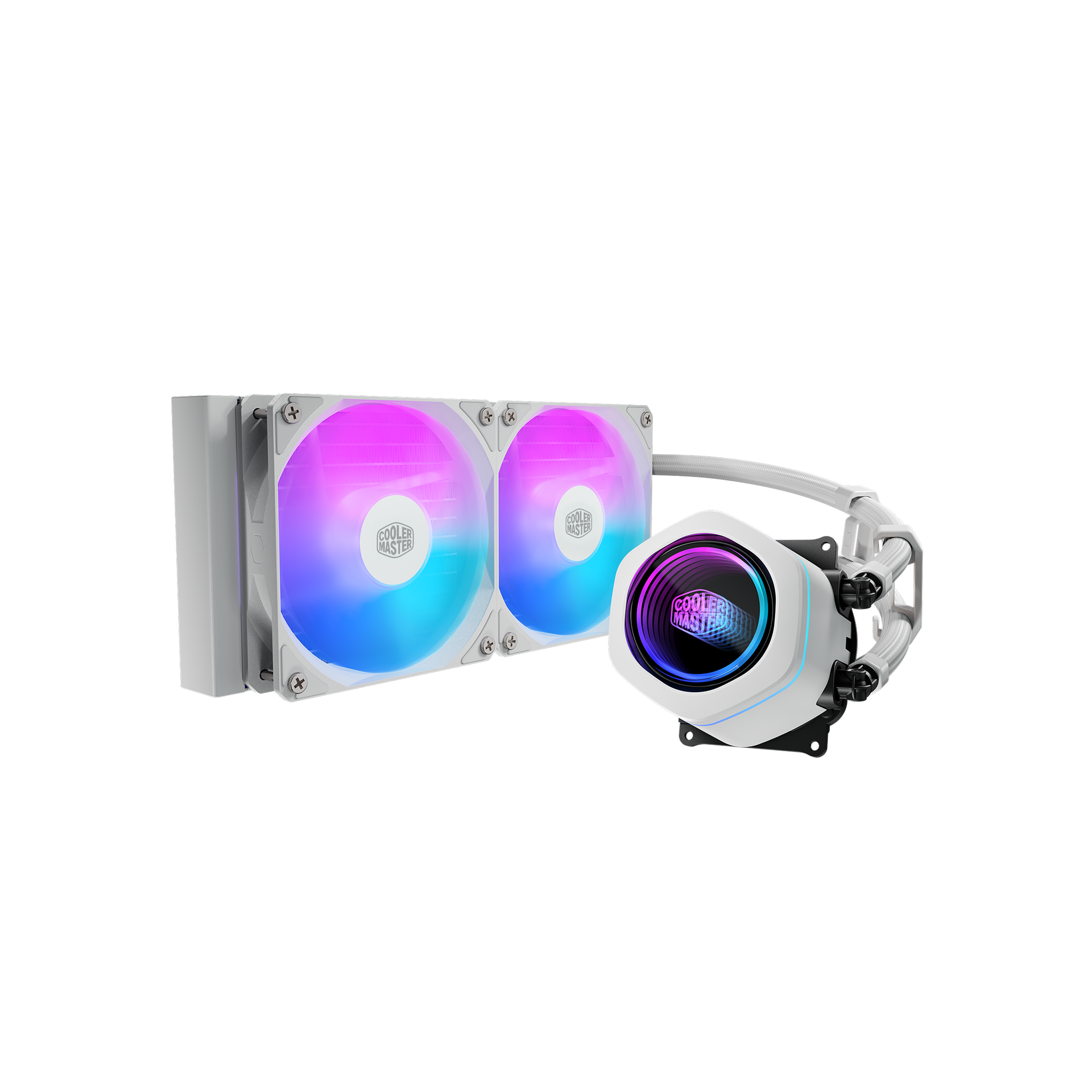 Cooler Master MasterLiquid 240 Core Liquid Cooler - White