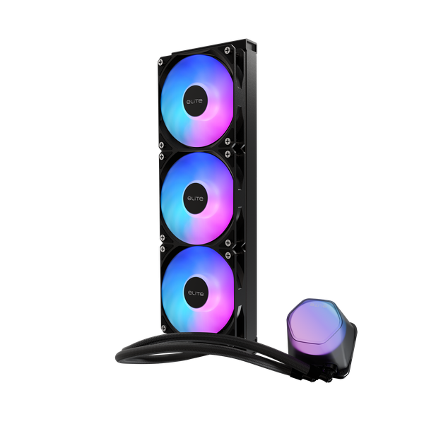Cooler Master MasterLiquid Atmos II Pixel LED 360mm Liquid Cooler - Black 2