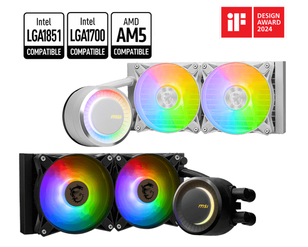MSI MAG CORELIQUID E240 Liquid Cooler - White