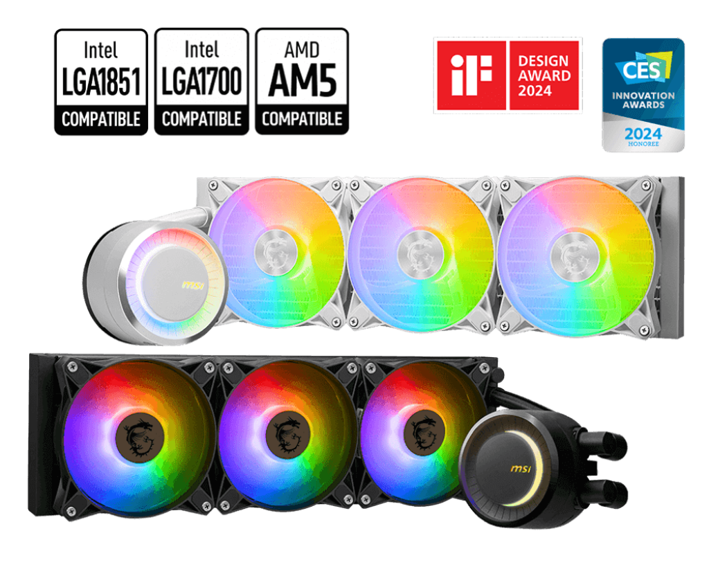 MSI MAG CORELIQUID E360 Liquid Cooler - White