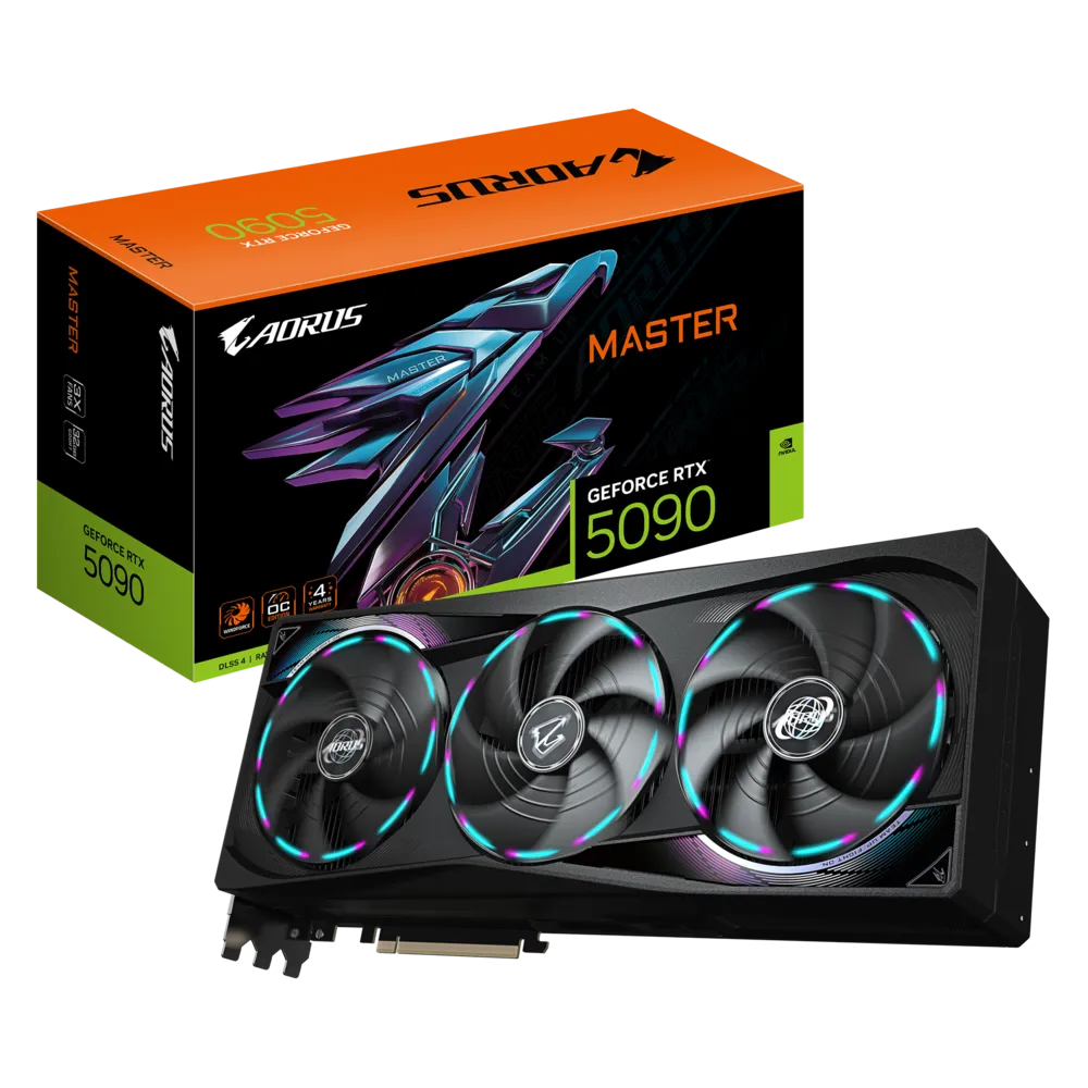 GIGABYTE AORUS GeForce RTX 5090 32GB GDDR7 MASTER Graphics Card