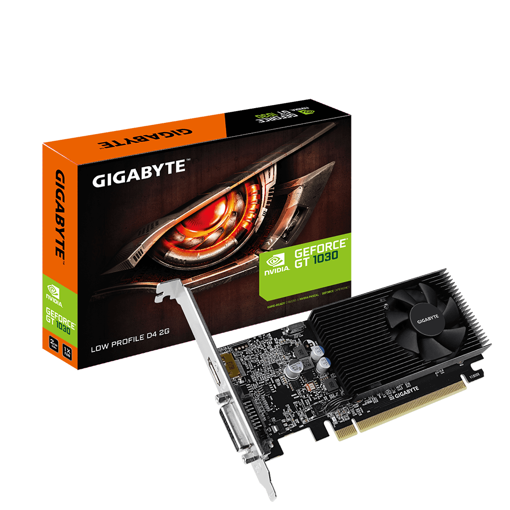 GIGABYTE GeForce GT 1030 2GB DDR4 Low Profile Graphics Card