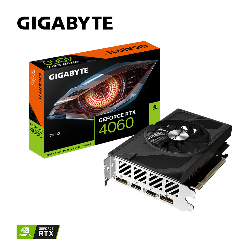 GIGABYTE GeForce RTX 4060 8GB GDDR6 D6 Graphics Card
