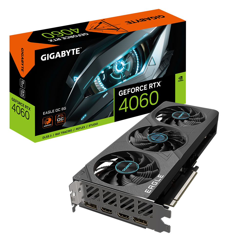 GIGABYTE GeForce RTX 4060 8GB GDDR6 EAGLE OC Graphics Card 1