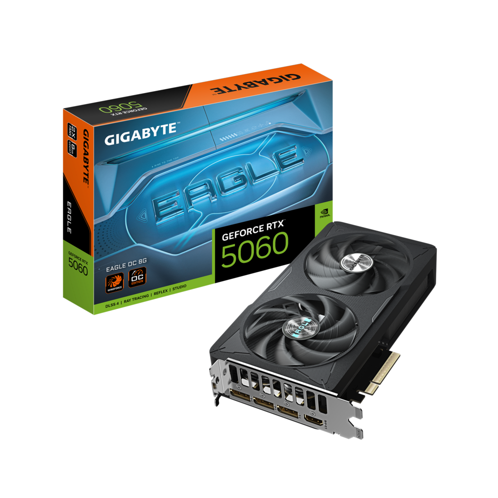 GIGABYTE GeForce RTX 5060 8GB GDDR7 EAGLE OC Graphics Card