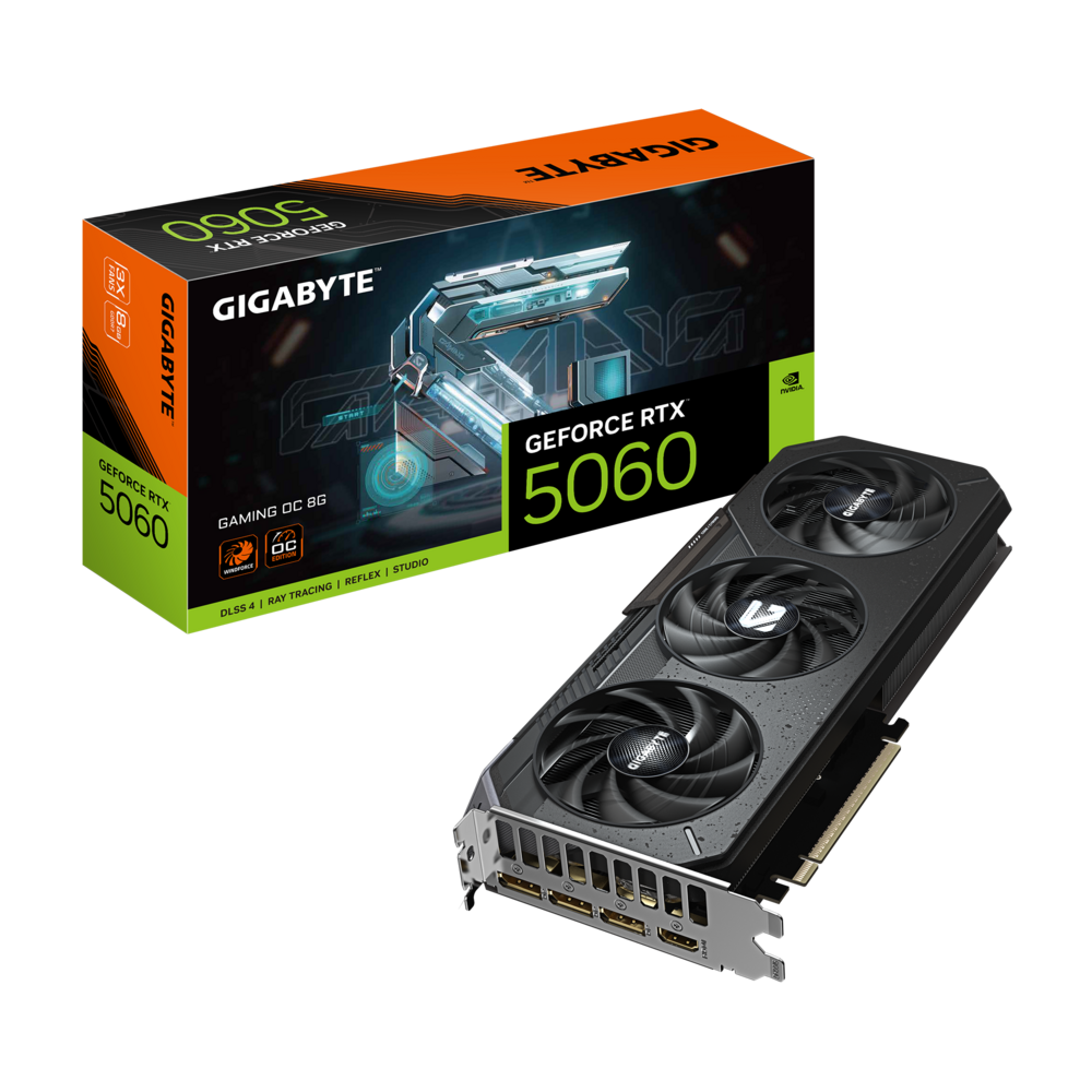 GIGABYTE GeForce RTX 5060 8GB GDDR7 GAMING OC Graphics Card 1
