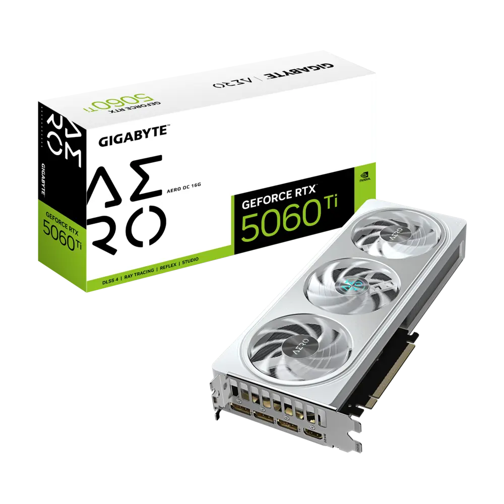 GIGABYTE GeForce RTX 5060 Ti 16GB GDDR7 AERO OC Graphics Card