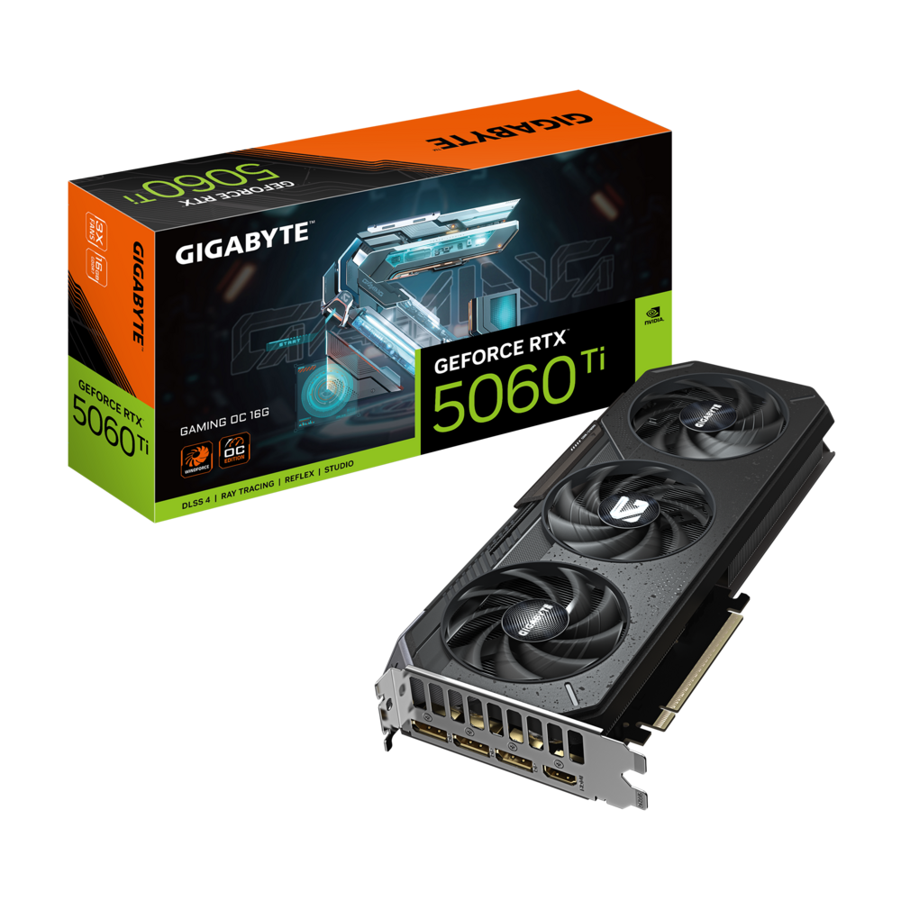 GIGABYTE GeForce RTX 5060 Ti 16GB GDDR7 GAMING OC Graphics Card