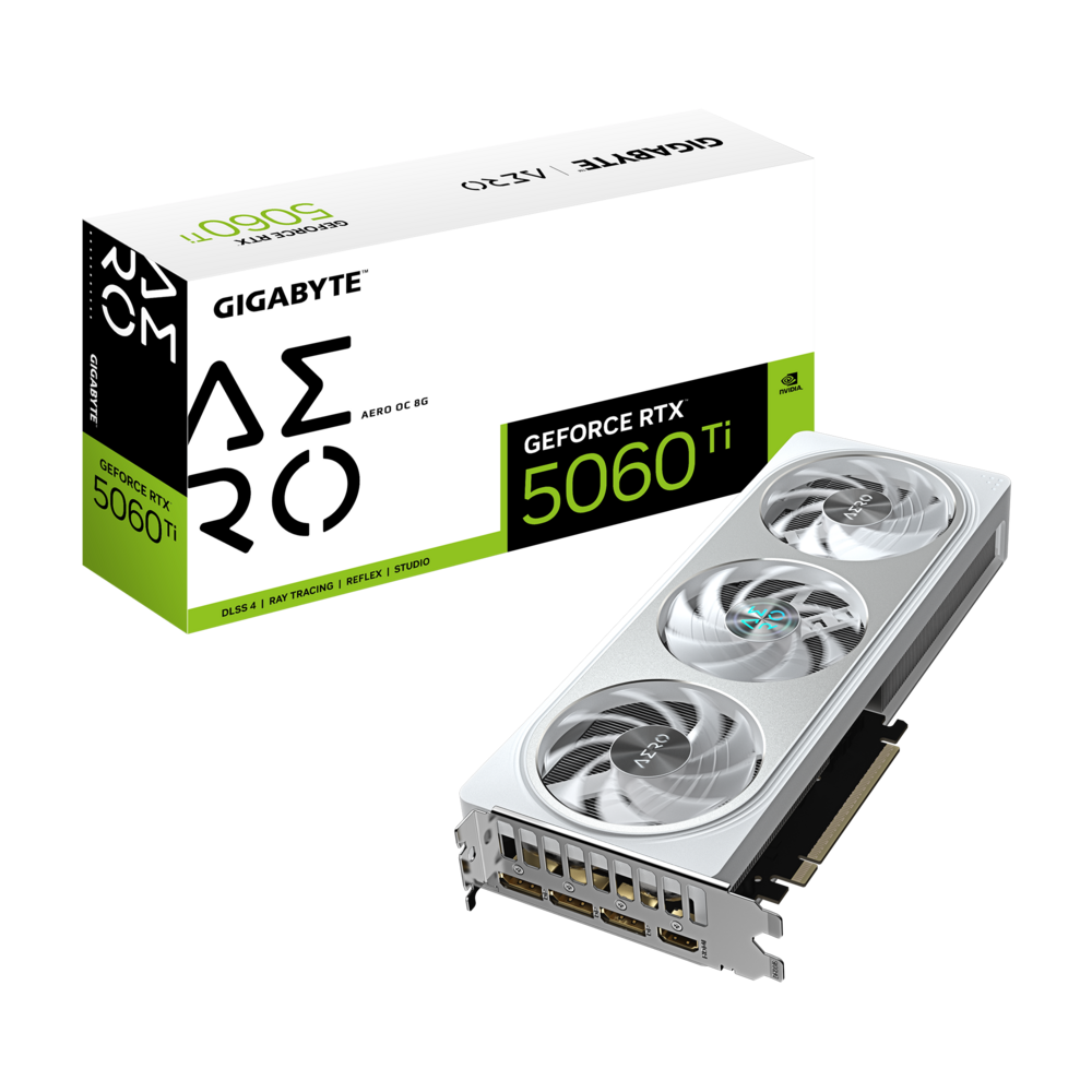 GIGABYTE GeForce RTX 5060 Ti 8GB GDDR7 AERO OC Graphics Card