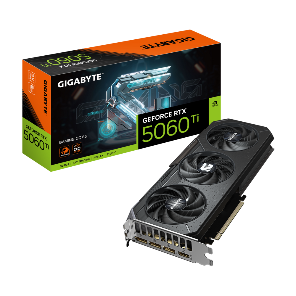 GIGABYTE GeForce RTX 5060 Ti 8GB GDDR7 GAMING OC Graphics Card
