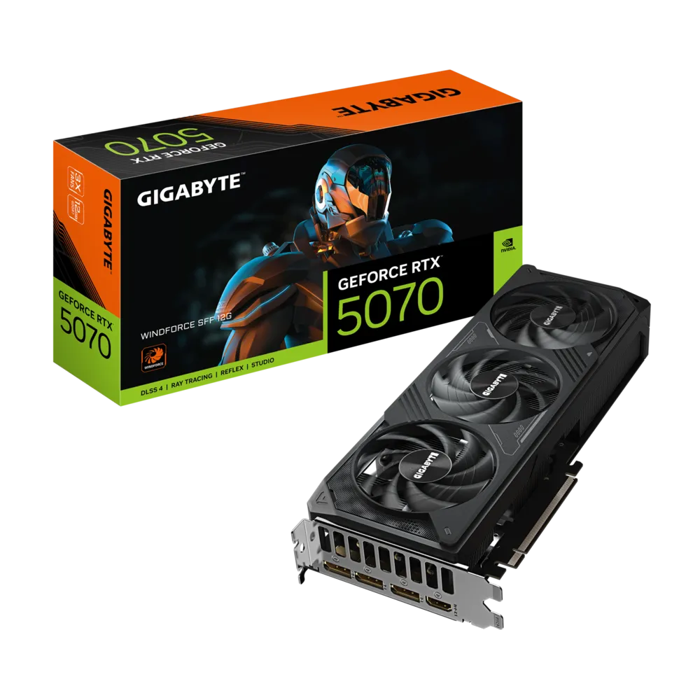 GIGABYTE GeForce RTX 5070 12GB GDDR6 WINDFORCE SFF Graphics Card