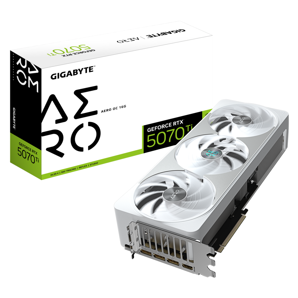 GIGABYTE GeForce RTX 5070 Ti 16GB GDDR7 AERO OC Graphics Card