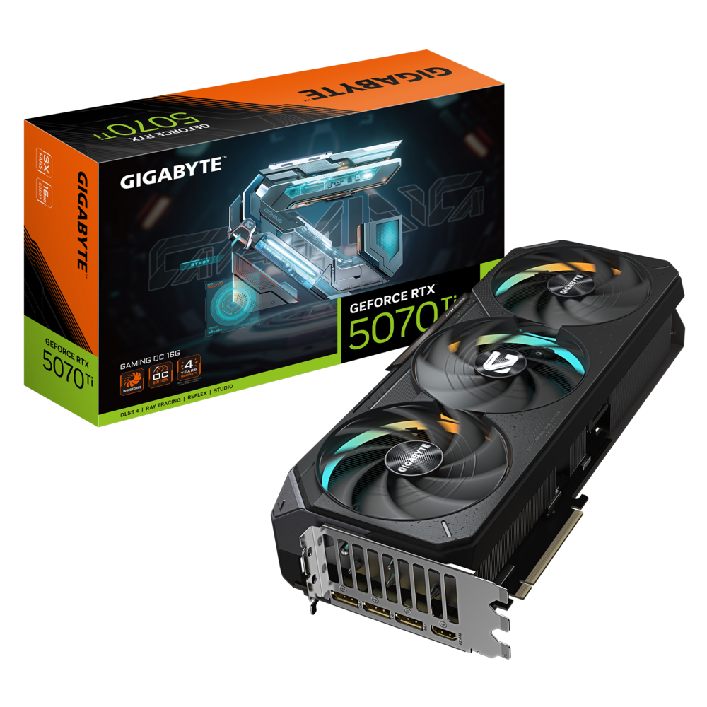 GIGABYTE GeForce RTX 5070 Ti 16GB GDDR7 GAMING OC Graphics Card