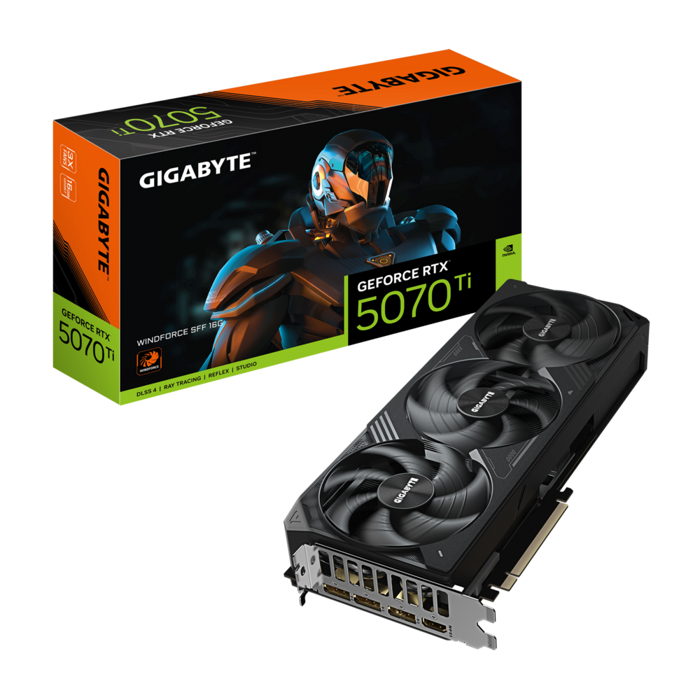 GIGABYTE GeForce RTX 5070 Ti 16GB GDDR7 WINDFORCE SFF Graphics Card
