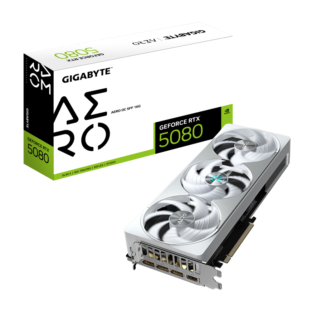 GIGABYTE GeForce RTX 5080 16GB GDDR7 AERO OC Graphics Card