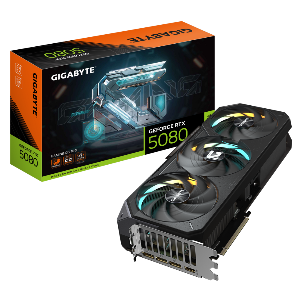 GIGABYTE GeForce RTX 5080 16GB GDDR7 GAMING OC Graphics Card