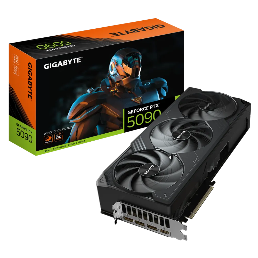GIGABYTE GeForce RTX 5090 32GB GDDR7 WINDFORCE OC Graphics Card