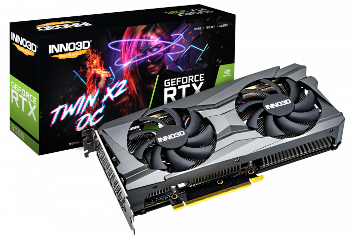 INNO3D GeForce RTX 3060 12GB GDDR6 Twin X2 Graphics Card