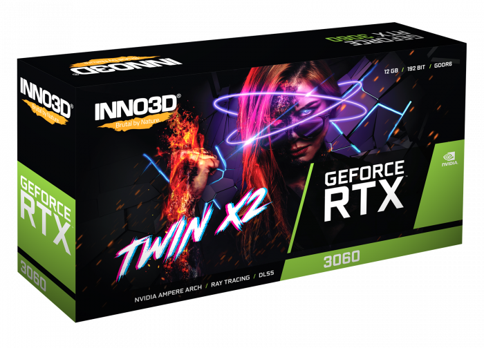 INNO3D GeForce RTX 3060 12GB GDDR6 Twin X2 Graphics Card 2