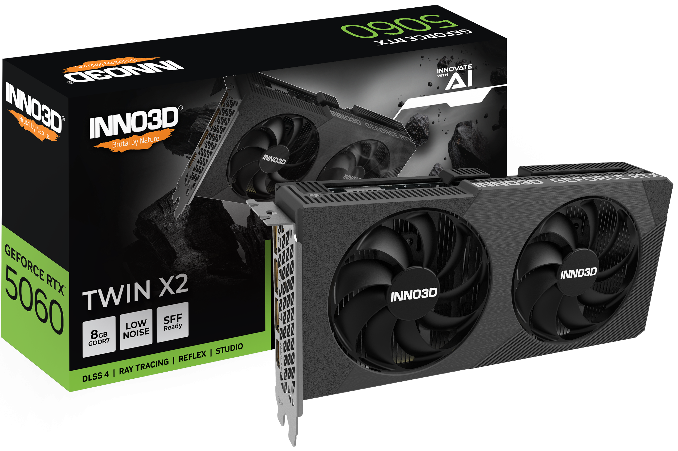 INNO3D GeForce RTX 5060 8GB GDDR7 TWIN X2 Graphics Card