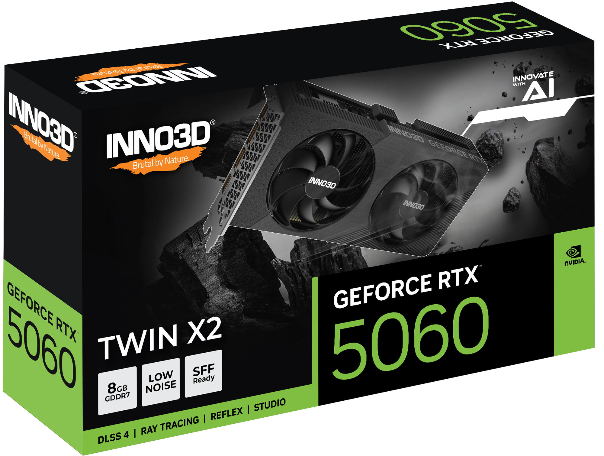 INNO3D GeForce RTX 5060 8GB GDDR7 TWIN X2 Graphics Card 3