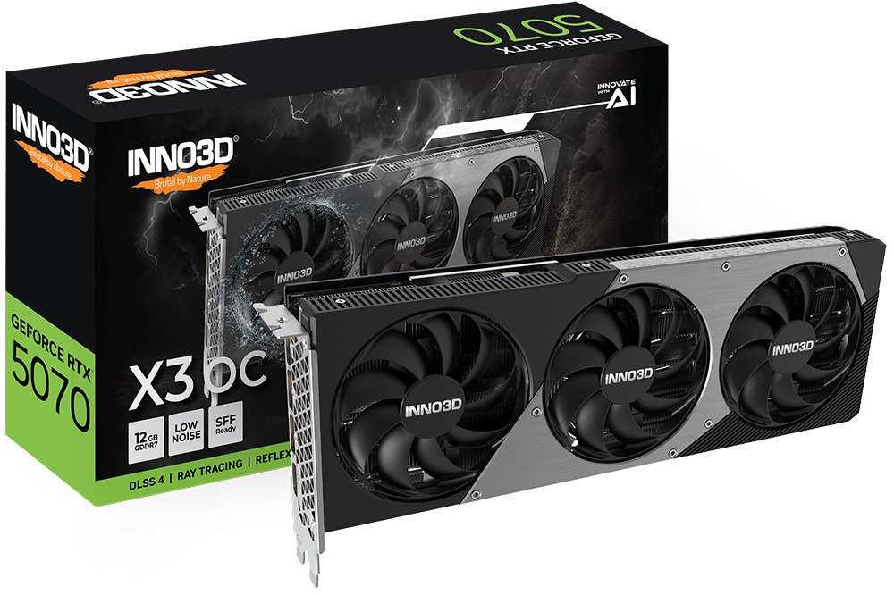 INNO3D GeForce RTX 5070 12GB GDDR7 X3 OC Graphics Card
