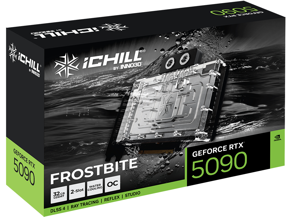 INNO3D GeForce RTX 5090 32GB GDDR7 iCHILL FROSTBITE Graphics Card 3