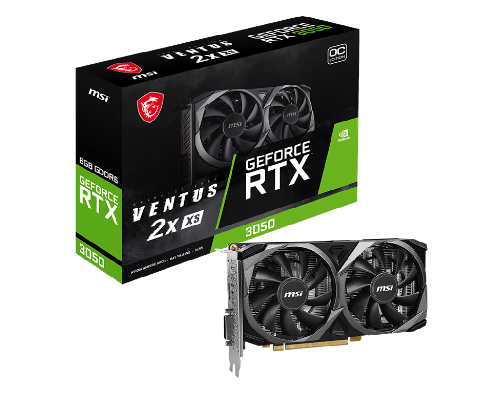 MSI GeForce RTX 3050 VENTUS 2X XS 8G OC Graphics Card