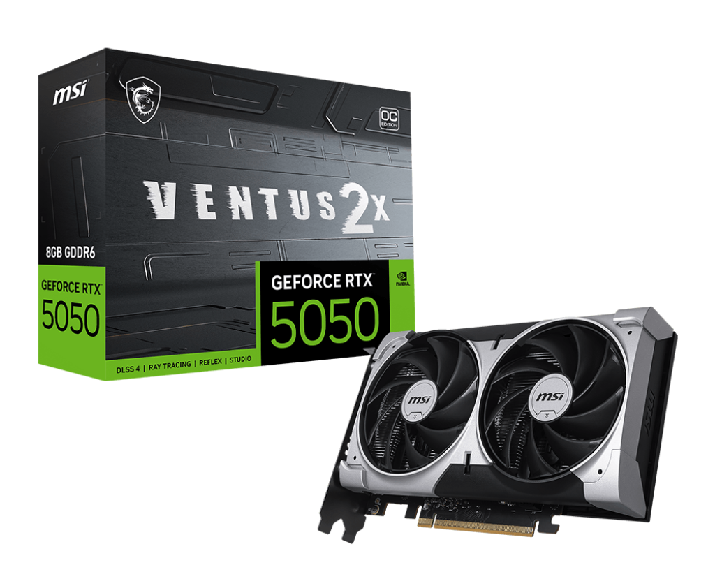 MSI GeForce RTX 5050 8G VENTUS 2X OC Graphics Card