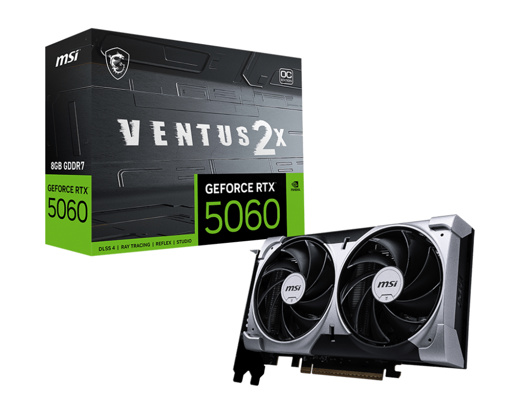MSI GeForce RTX 5060 8G VENTUS 2X OC Graphics Card 1