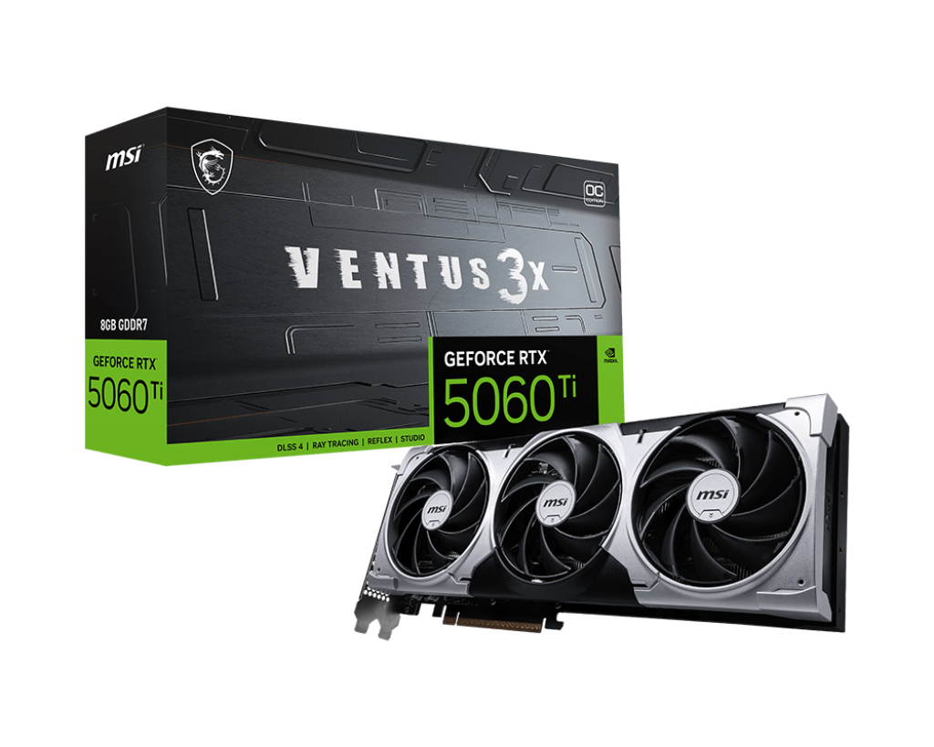 MSI GeForce RTX 5060 8G VENTUS 3X OC Graphics Card