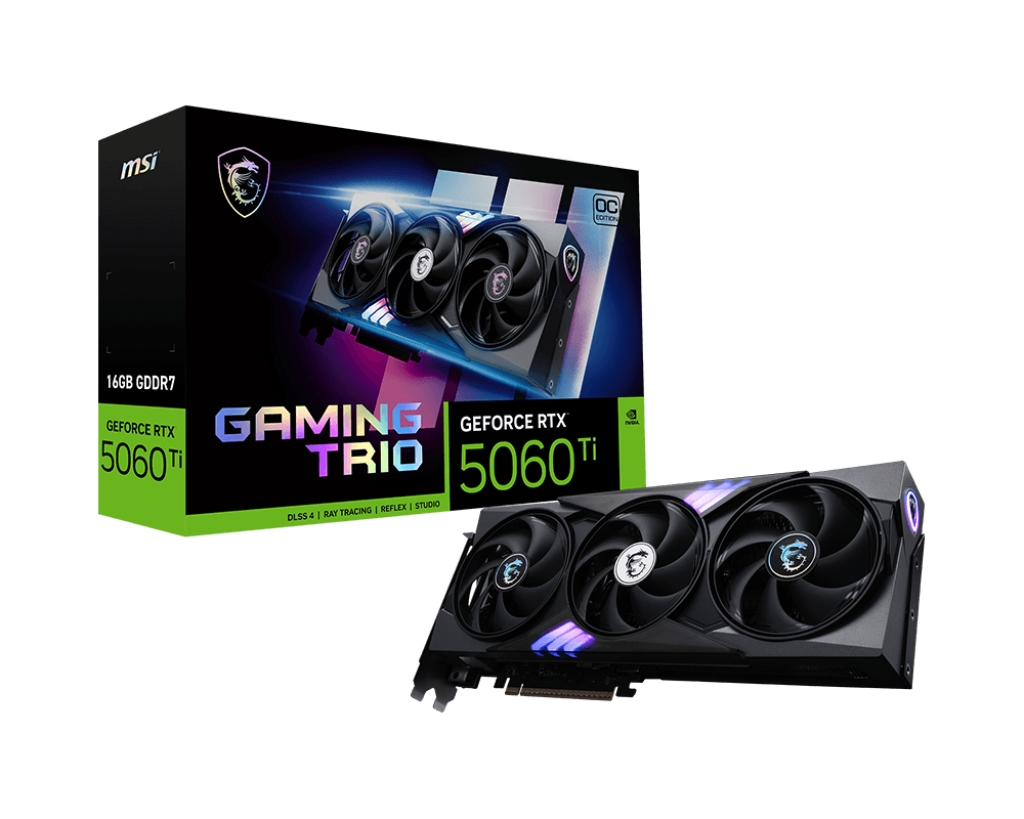 MSI GeForce RTX 5060 Ti 16G GAMING TRIO OC Graphics Card