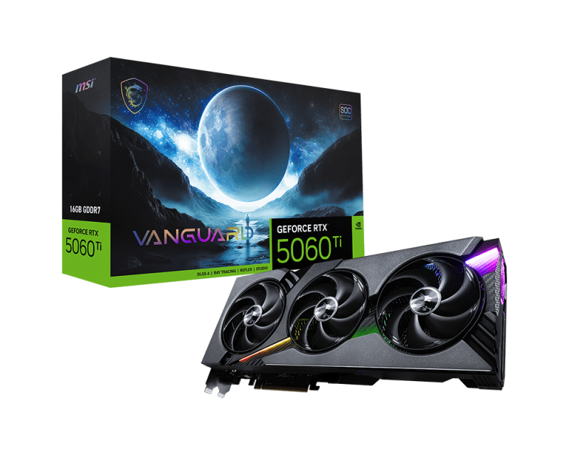 MSI GeForce RTX 5060 Ti 16G VANGUARD SOC Graphics Card