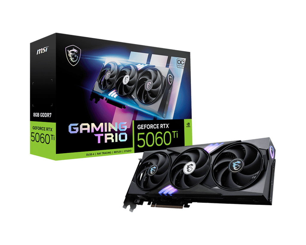 MSI GeForce RTX 5060 Ti 8G GAMING TRIO OC Graphics Card