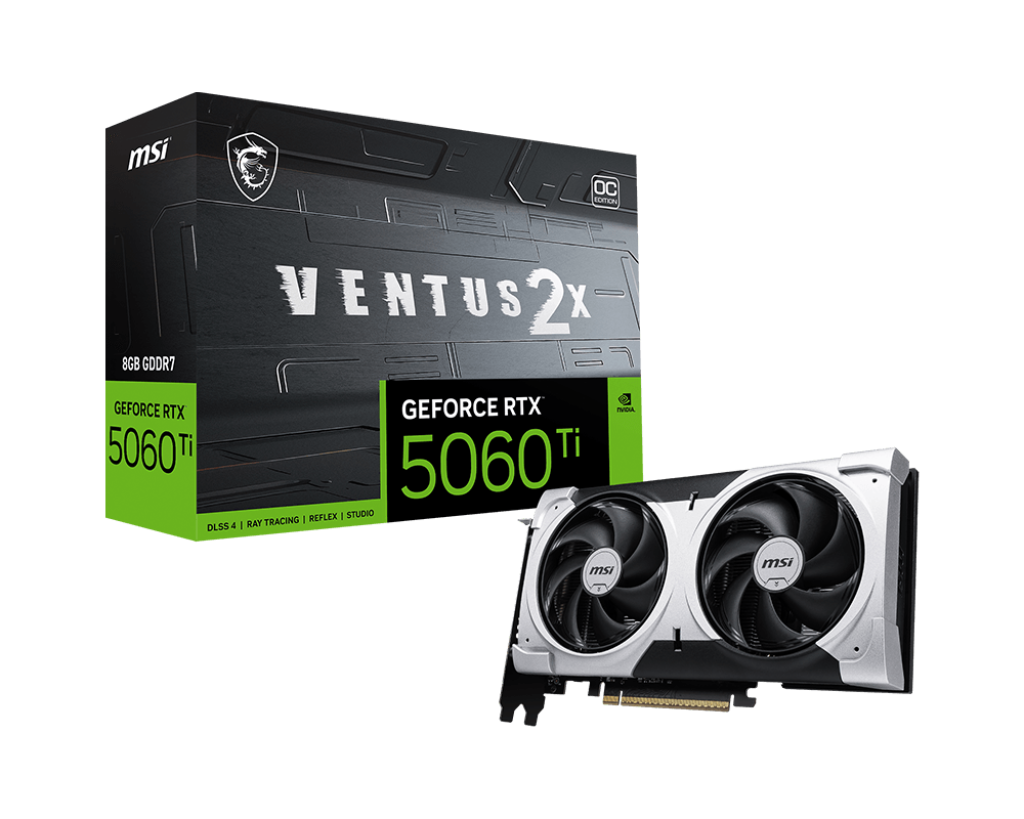 MSI GeForce RTX 5060 Ti 8G VENTUS 2X OC PLUS Graphics Card