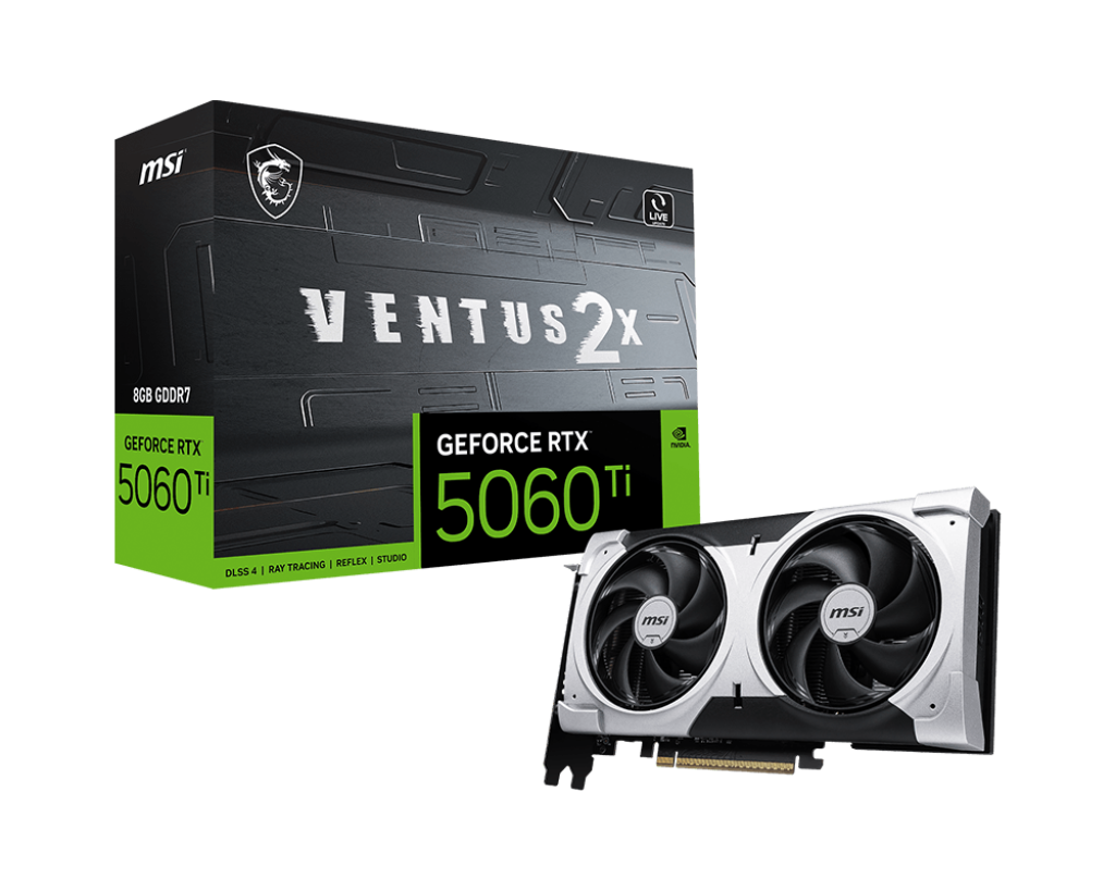MSI GeForce RTX 5060 Ti 8G VENTUS 2X PLUS Graphics Card