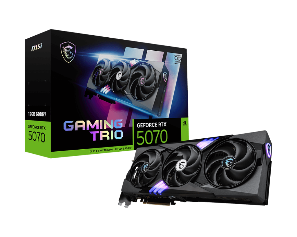 MSI GeForce RTX 5070 12G GAMING TRIO OC Graphics Card