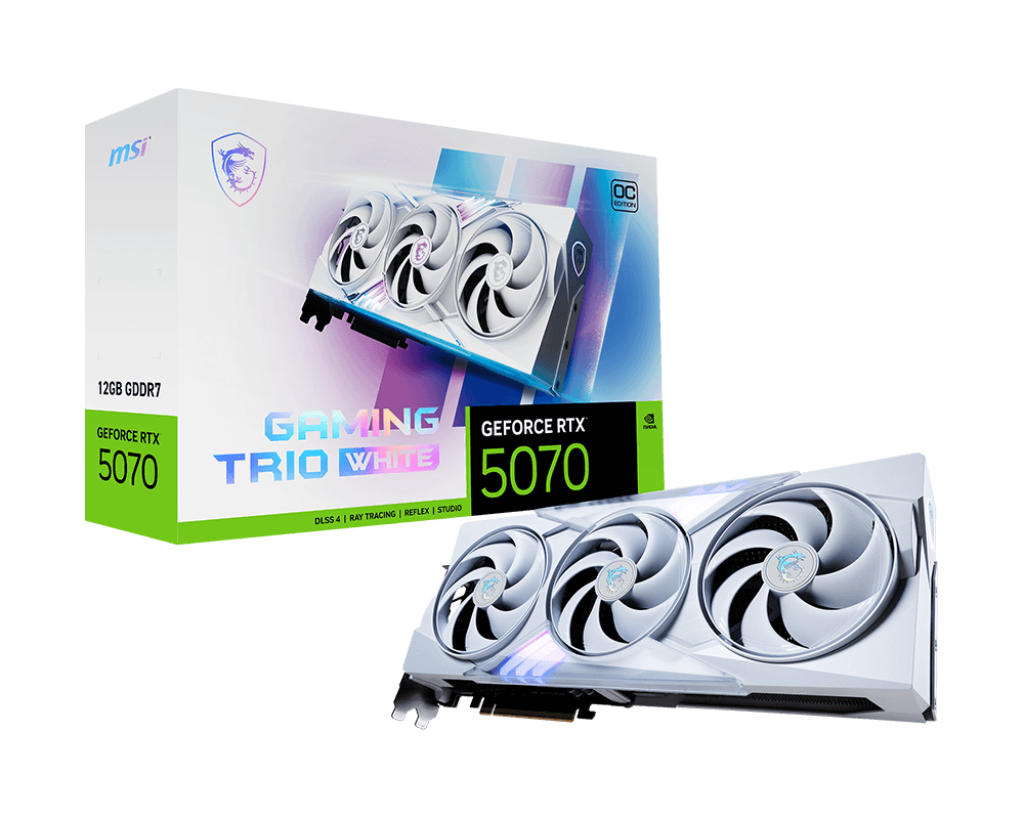 MSI GeForce RTX 5070 12G GAMING TRIO OC WHITE Graphics Card 1