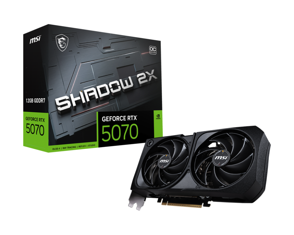 MSI GeForce RTX 5070 12G SHADOW 2X OC Graphics Card 1