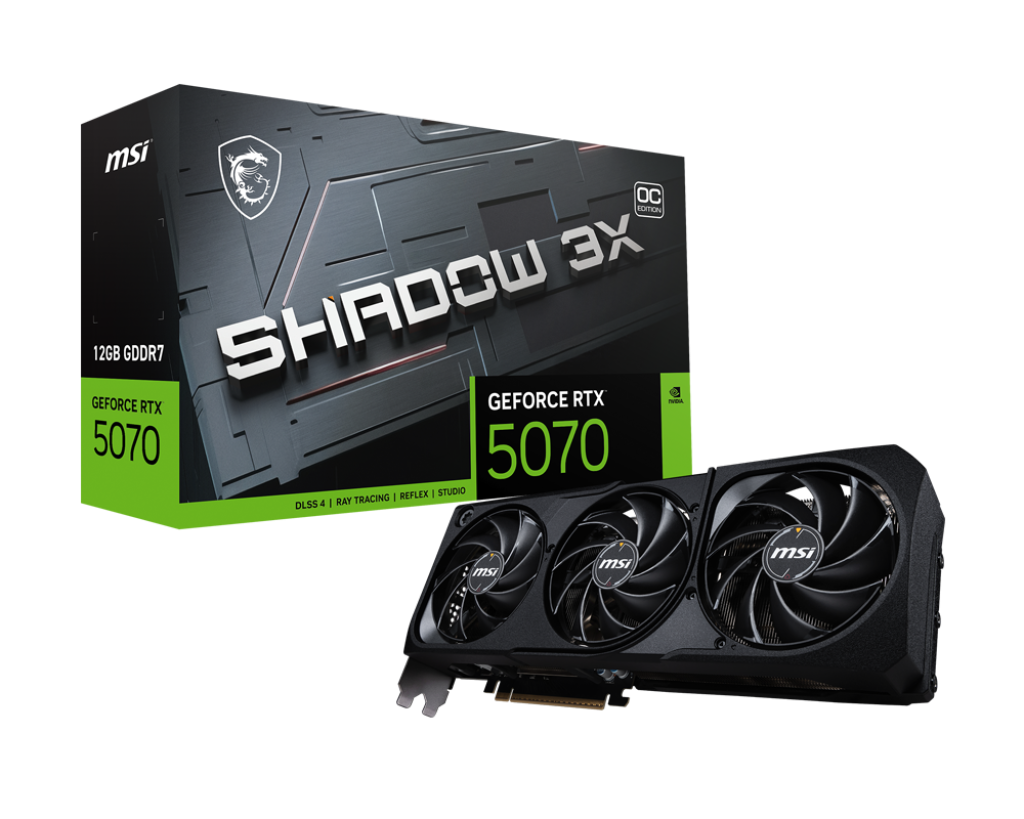 MSI GeForce RTX 5070 12G SHADOW 3X OC Graphics Card