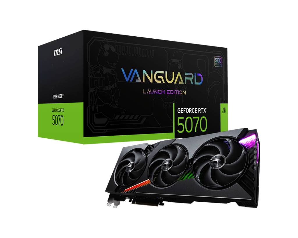 MSI GeForce RTX 5070 12G VANGUARD SOC Graphics Card