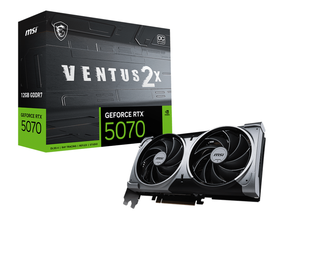 MSI GeForce RTX 5070 12G VENTUS 2X OC Graphics Card
