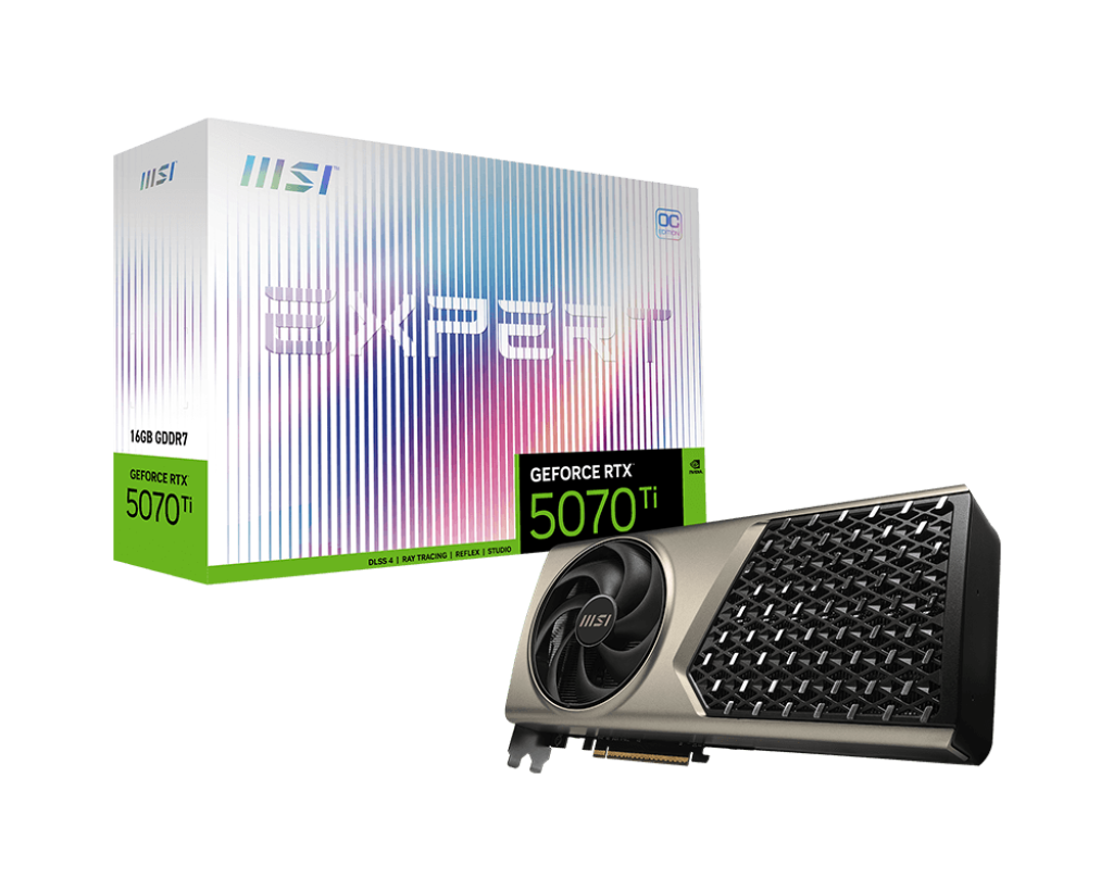 MSI GeForce RTX 5070 Ti 16G EXPERT OC Graphics Card