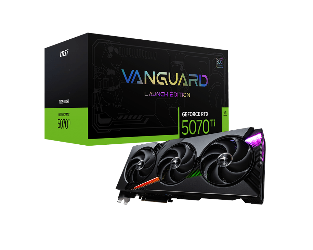 MSI GeForce RTX 5070 Ti 16G VANGUARD SOC Graphics Card