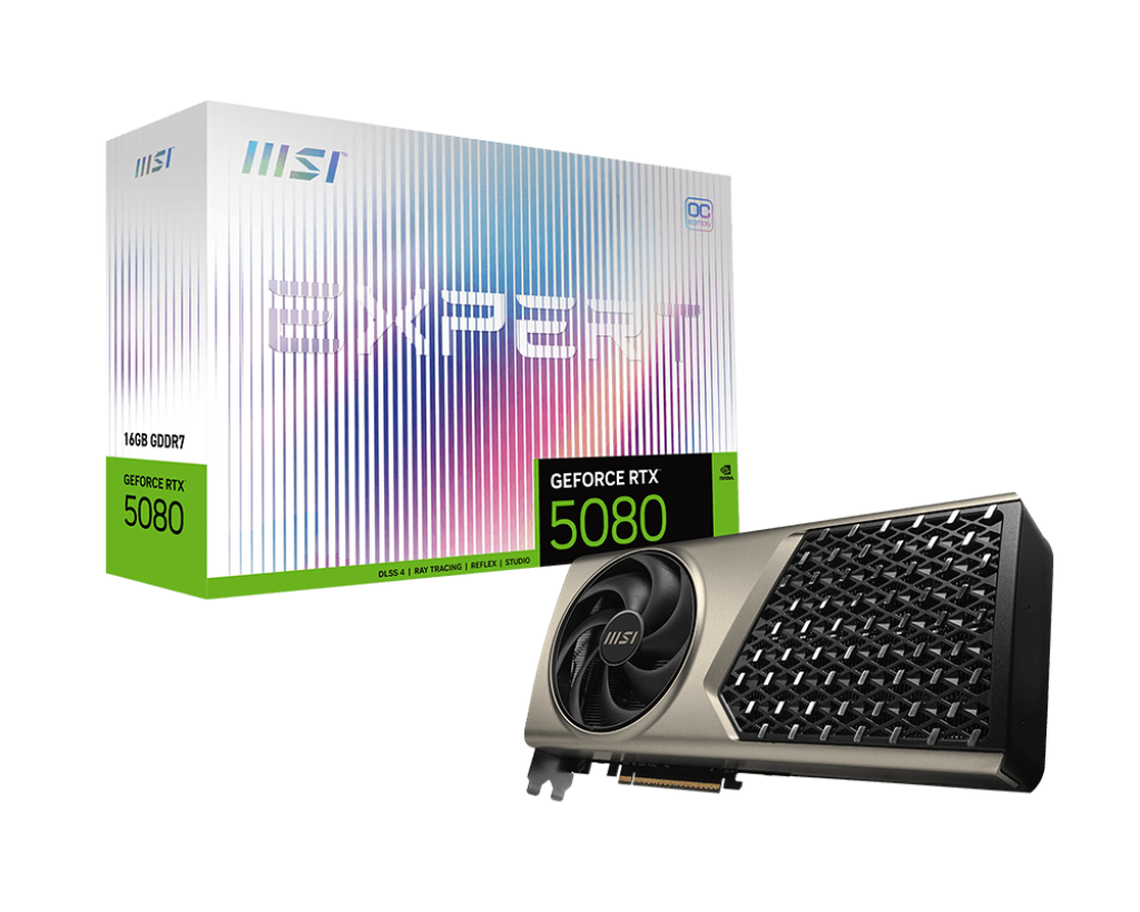 MSI GeForce RTX 5080 16G EXPERT OC Graphics Card